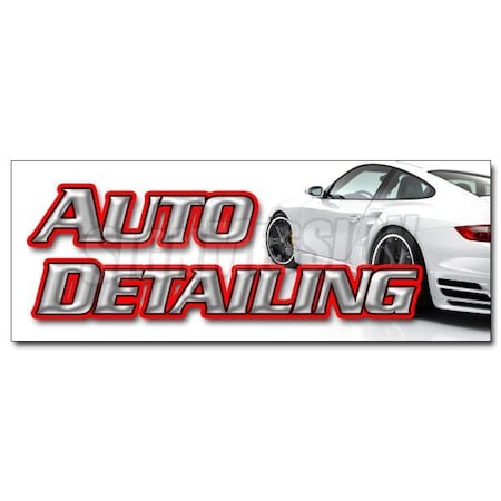 Signmission AUTO DETAILING DECAL sticker car wash wax cleaning equipment supplies, D-24 Auto Detailing D-24 Auto Detailing